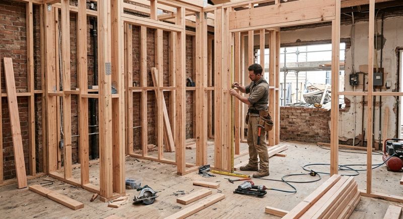Bedroom Framing in Conroe, TX