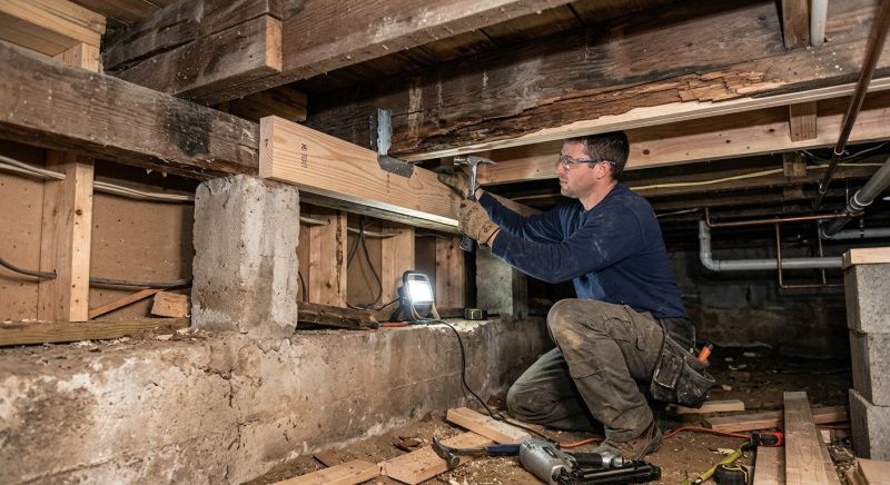 Floor Beam Repair in Wilmington, NC