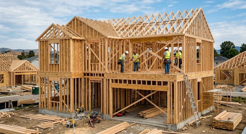 House Framing in Kansas City, KS